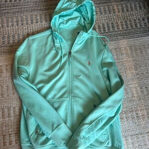 Ralph Lauren Light Blue Zip-Up Hoodie